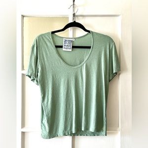 Jungmaven Zuma Scoop Neck, Small, Sage Green